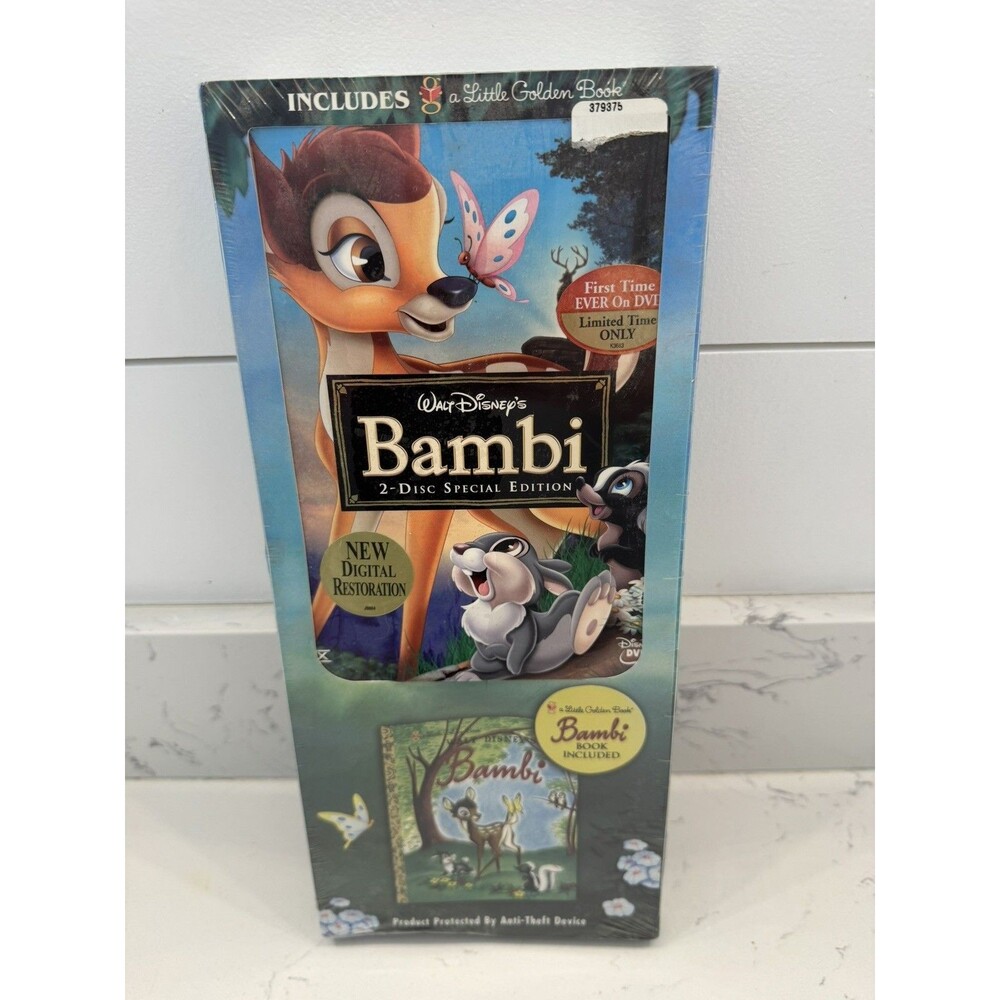 Walt Disney Bambi, 2-Disk Special Edition DVD With Book Rare New Sealed